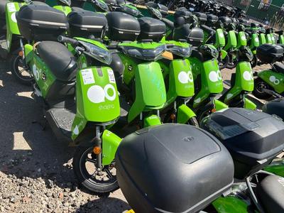 Overzichtsfoto van Super SOCO CUx Partij Elektrische opknap scooters (5x)